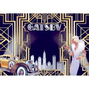 Art Deco Great Gatsby Party Backdrop
